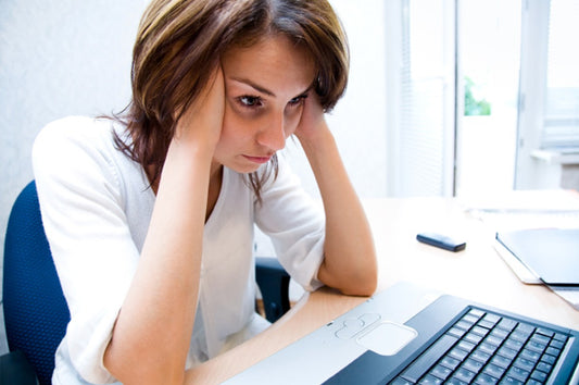 Woman searching for tinnitus treatment