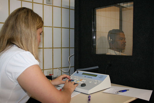 Hearing test during hearing consultation